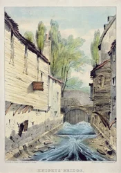 騎士の橋、ロンドン、1825年
